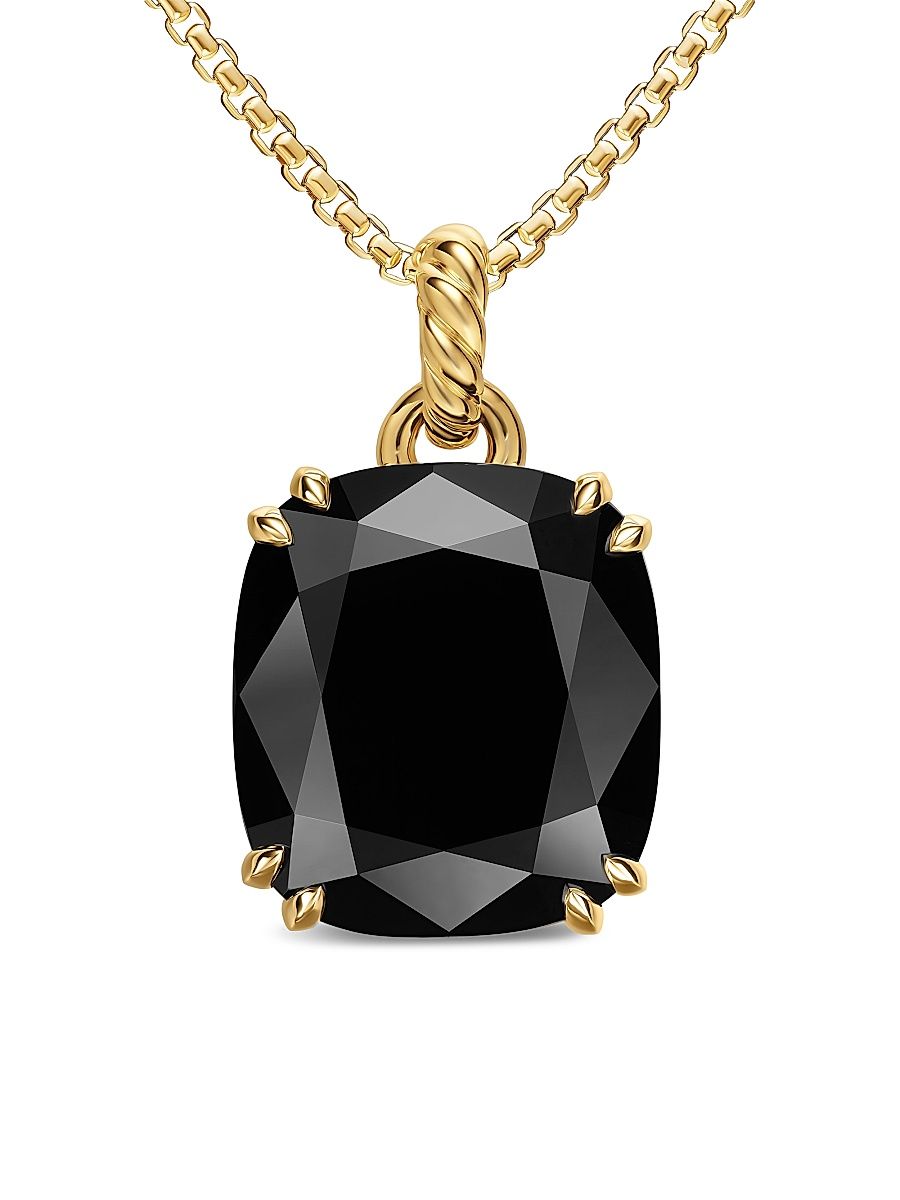 Women's Marbella Pendant in 18K Yellow Gold - Black Onyx