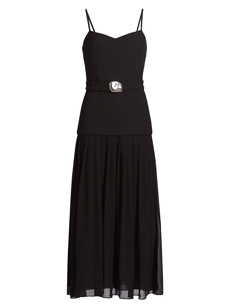 Women's Susie Belted Maxi Dress - Black - Size 4
