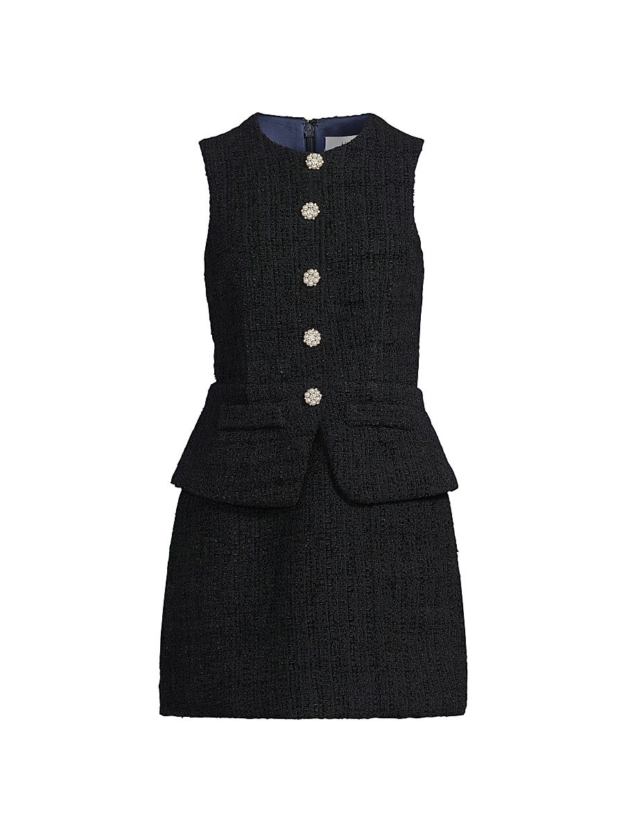 Women's Tabby Tailored Stretch Button-Front Minidress - Navy - Size 14