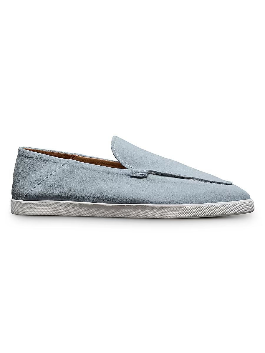 Men's Gino Suede Loafers - Sky Blue - Size 7