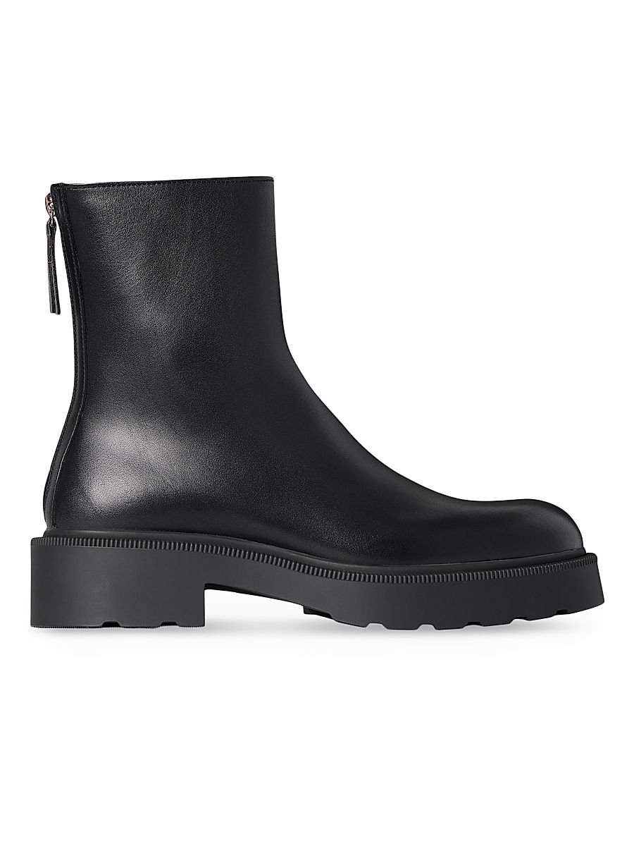 Women's Nobilis 20MM Leather Ankle Boots - Black - Size 9