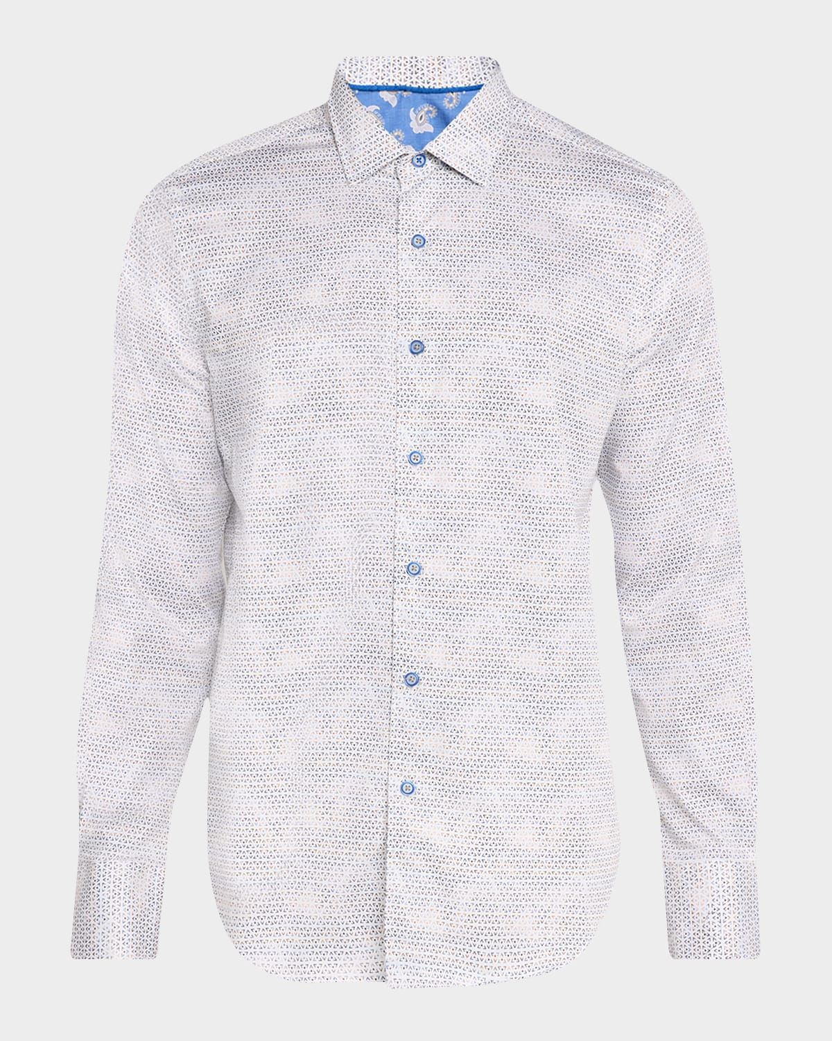 Men & apos;s Akehurst Geometric Stretch Sport Shirt