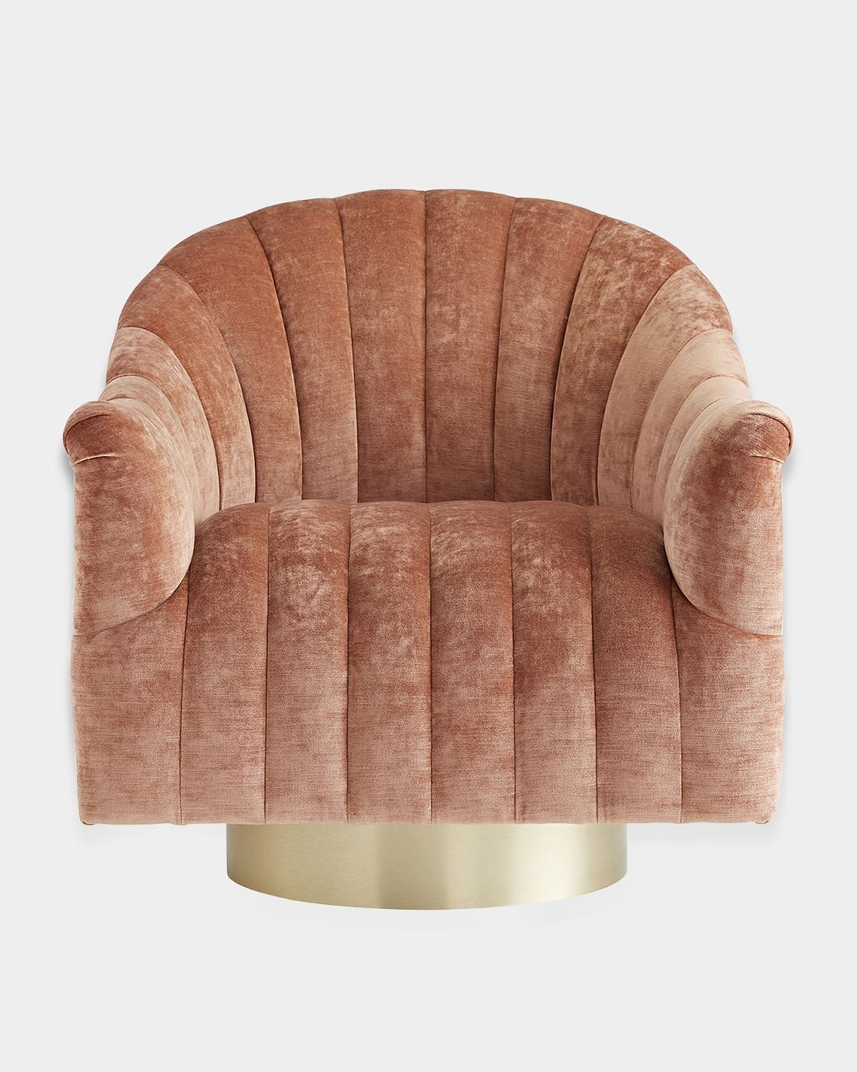 Springsteen Velvet Swivel Chair