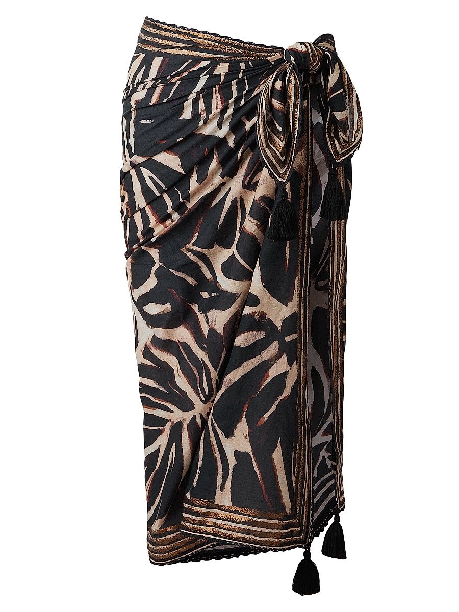 Women's Desert Mirage Pareo - Black Multi