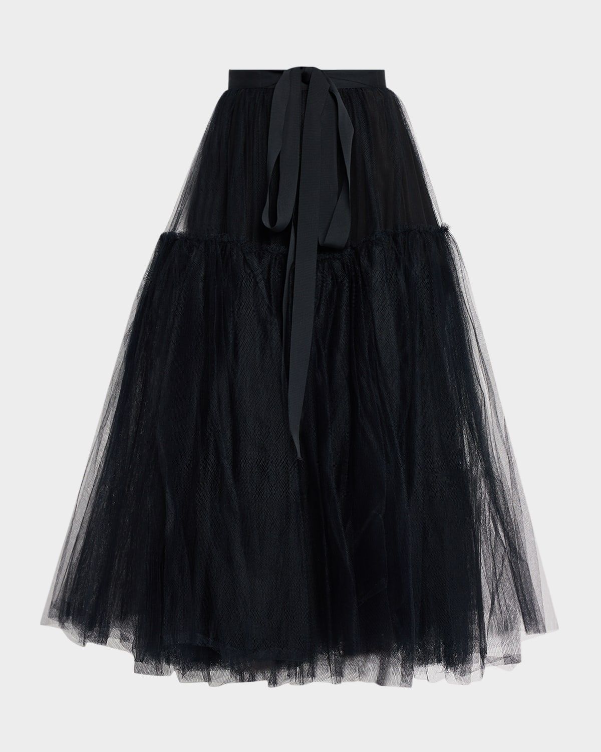 Tulle Tie-Waist Skirt