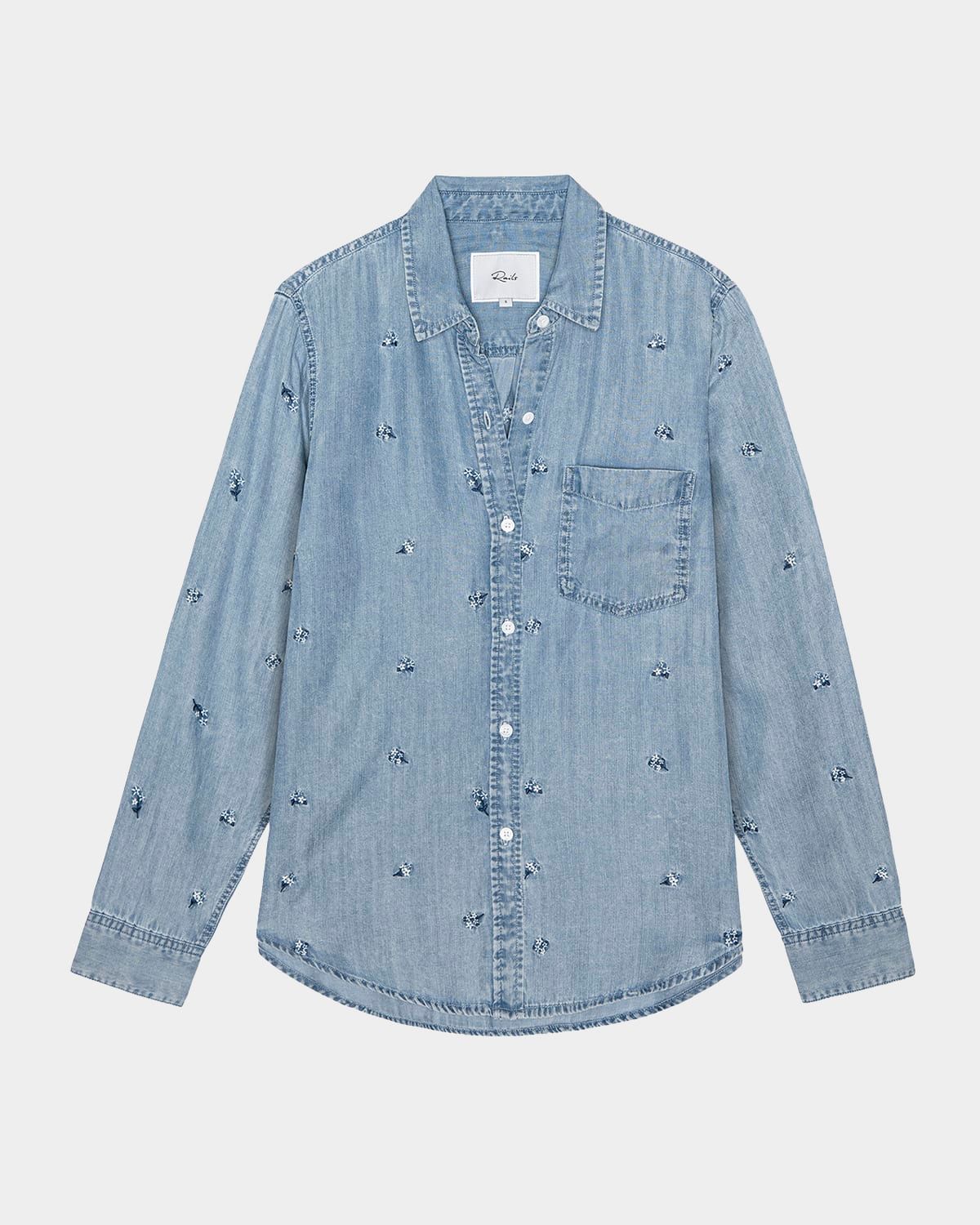 Ingrid Embroidered Denim Shirt