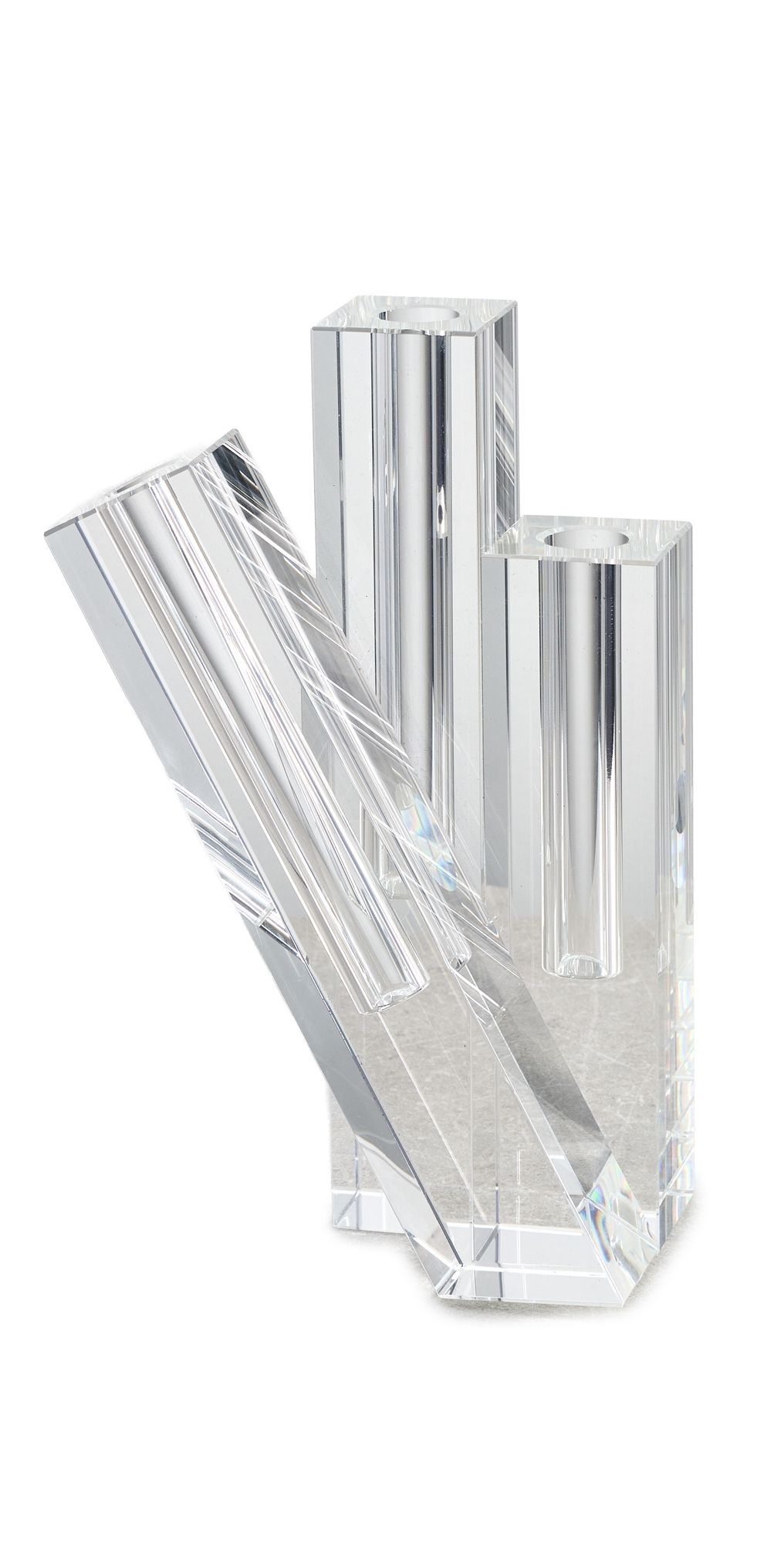 Tizo Design Crystal Glass Triple Bud Vase Clear One Size