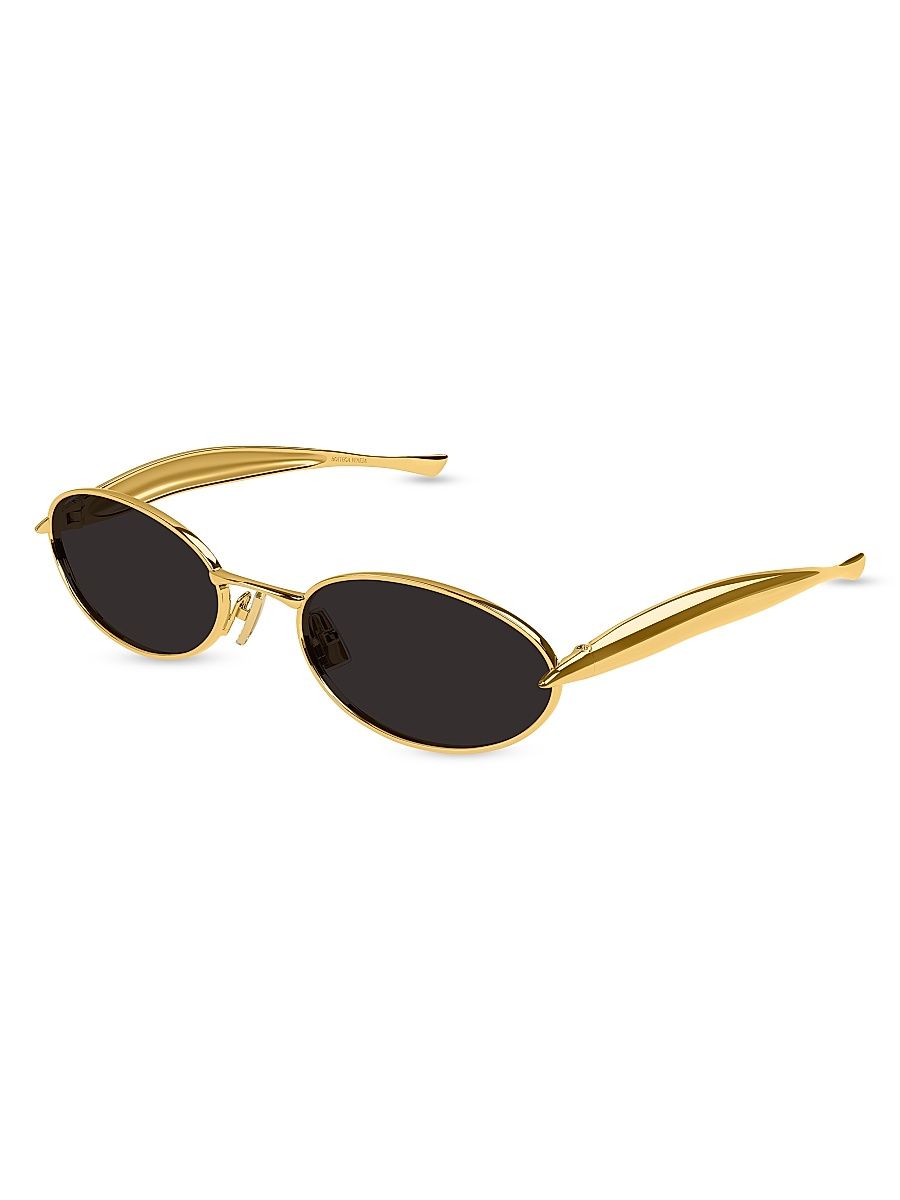 Women's 56MM Oval Sunglasses - Gold