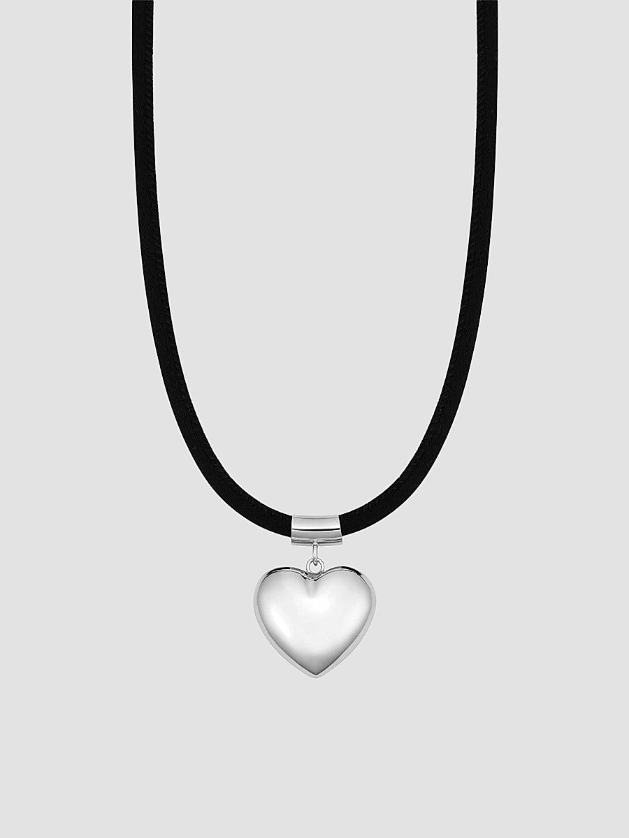 Women's Lover Cord Pendant Necklace in Sterling Silver - Silver
