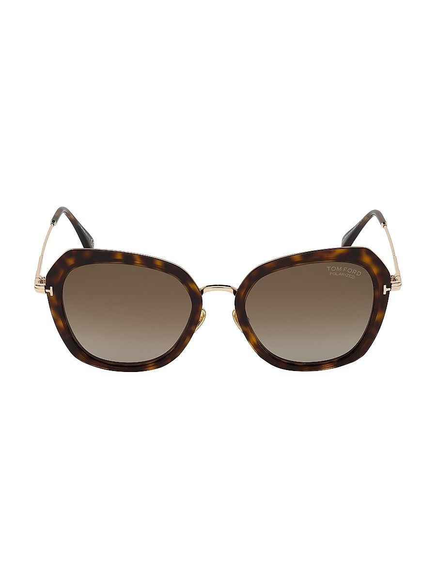 Women's Kenyan 54MM Butterfly Sunglasses - Havana