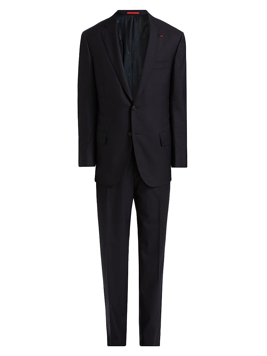 Men's Sanita Wool Suit - Blue Scuro - Size 42