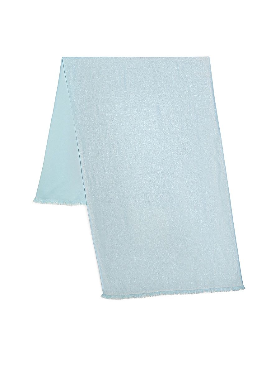Women's Metallic Scarf - Blue
