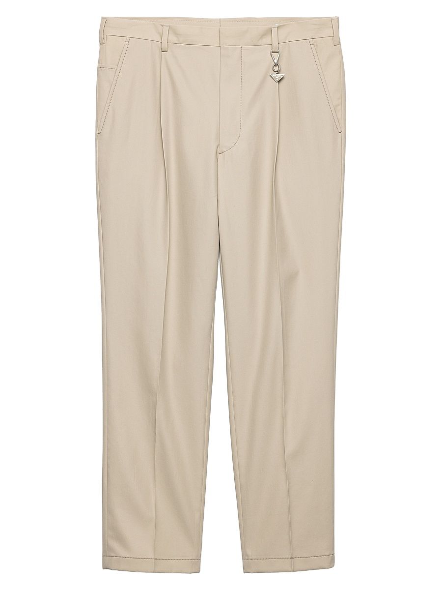 Men's Cotton Pants - Beige Khaki - Size 32
