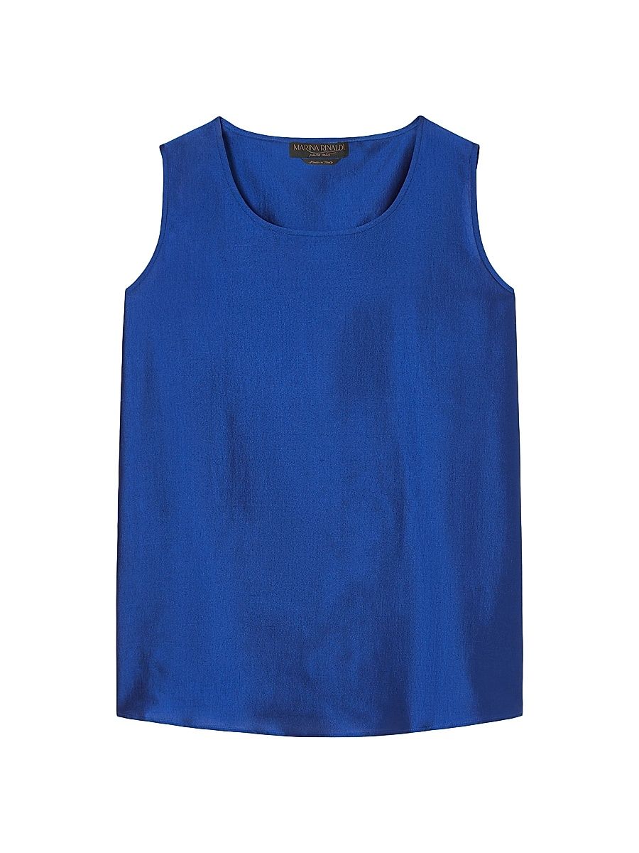 Women's Light Shantung Silk Top - Purple - Size 22