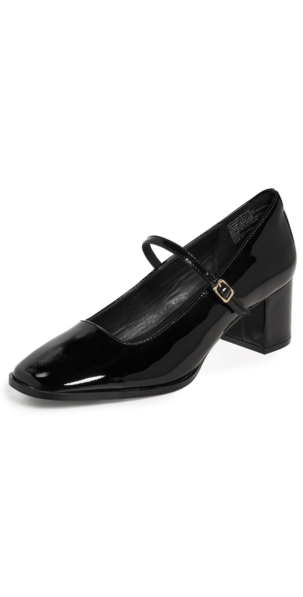 Madewell Greta Patent Heels True Black 8