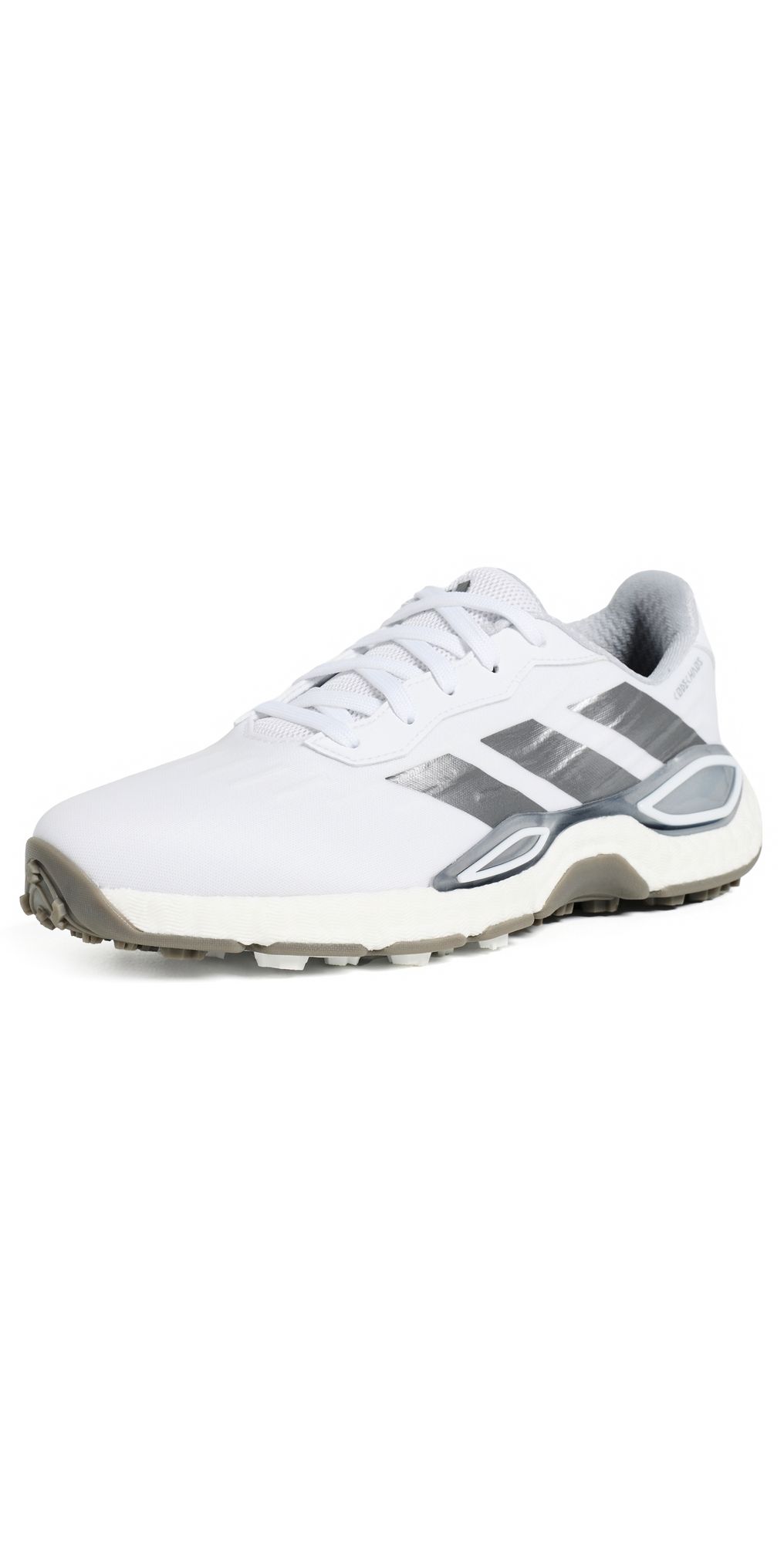 Adidas Golf Codechaos 27 Spikeless Golf Shoes White/Silver Met/Halo Silver 8.5