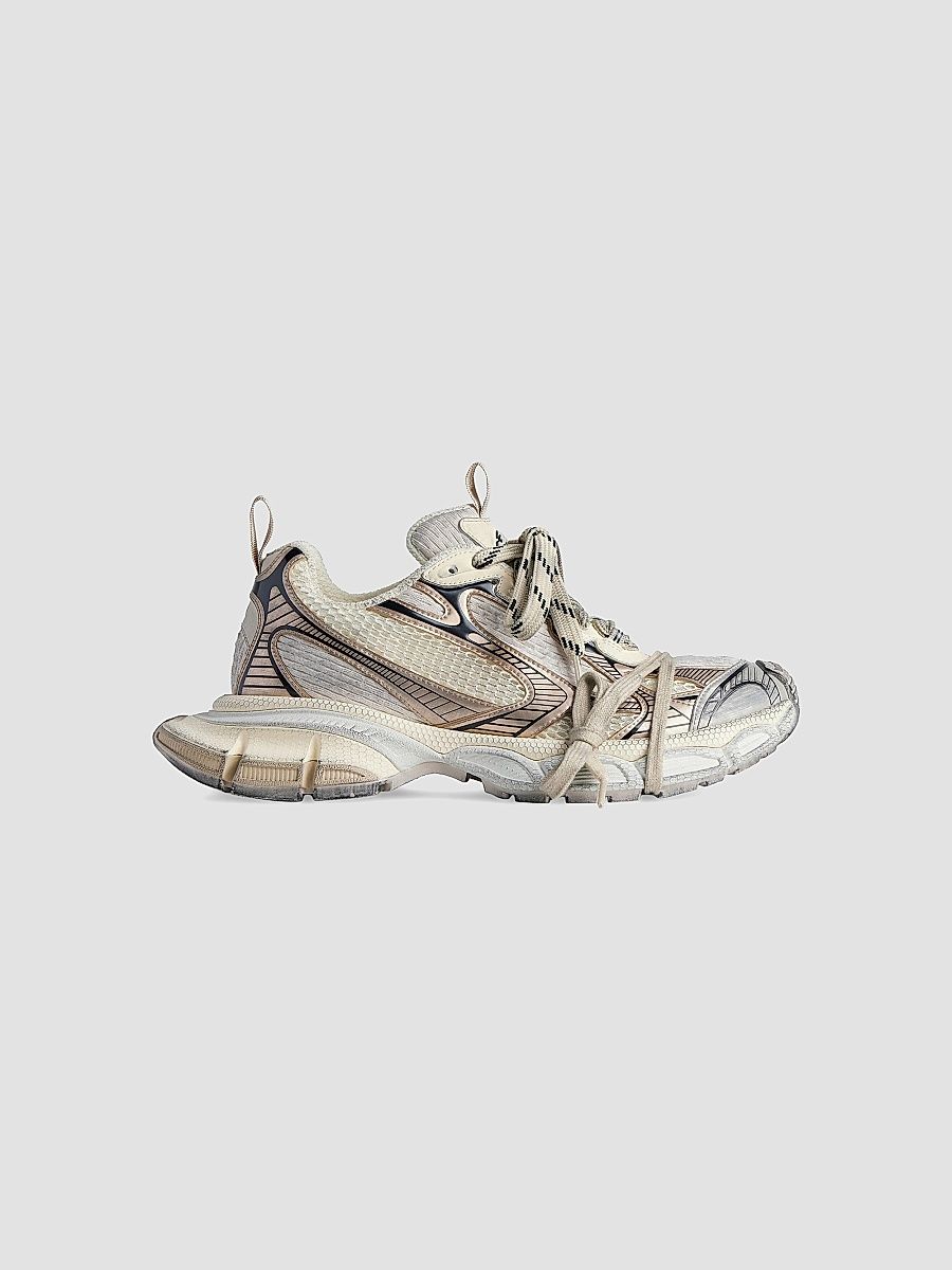 Balenciaga Women's 3XL Sneakers - White Beige - Size 4