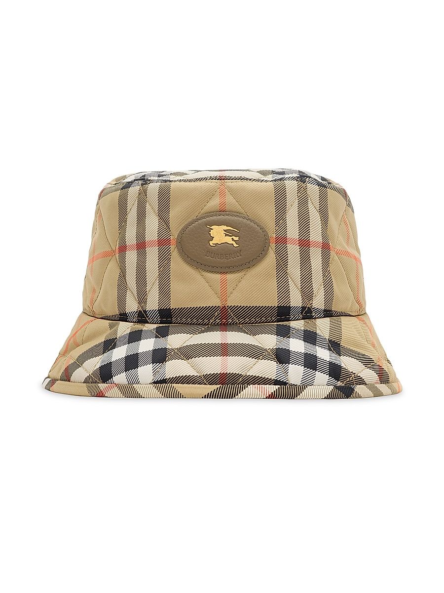 Women's EKD Quilted Bucket Hat - Sand Ip Check - Size XS