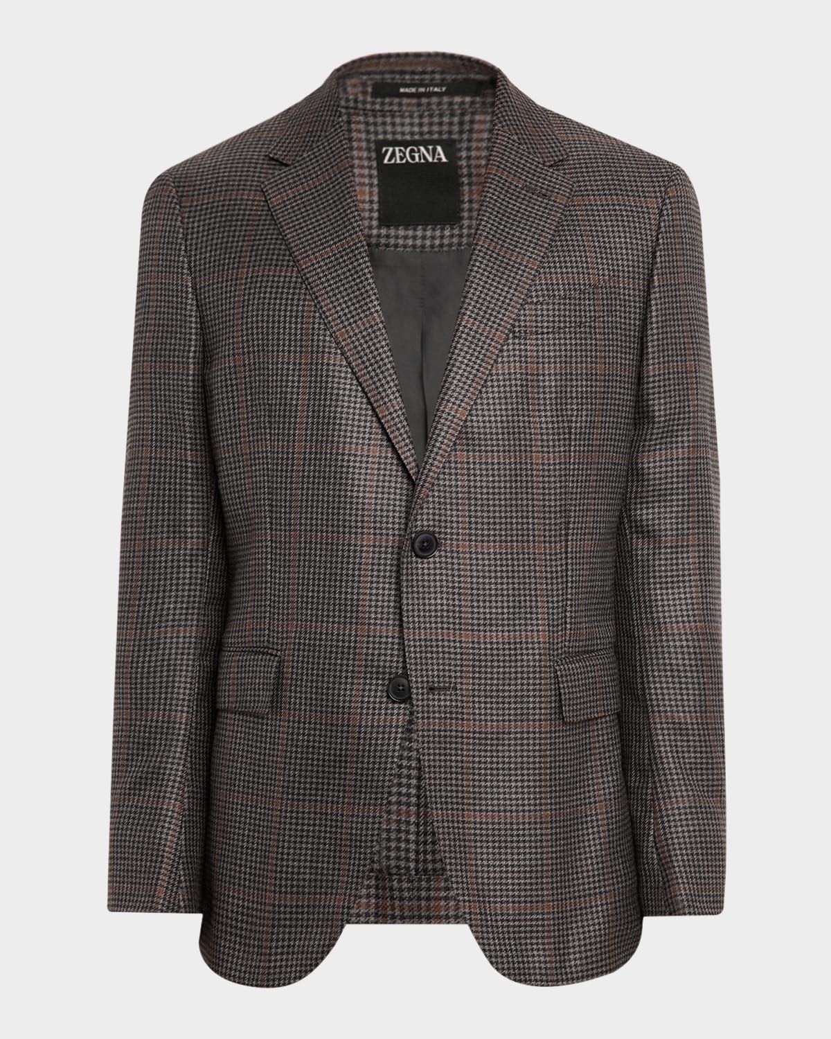 Men & apos;s Cashmere and Silk Houndstooth Check Sport Coat