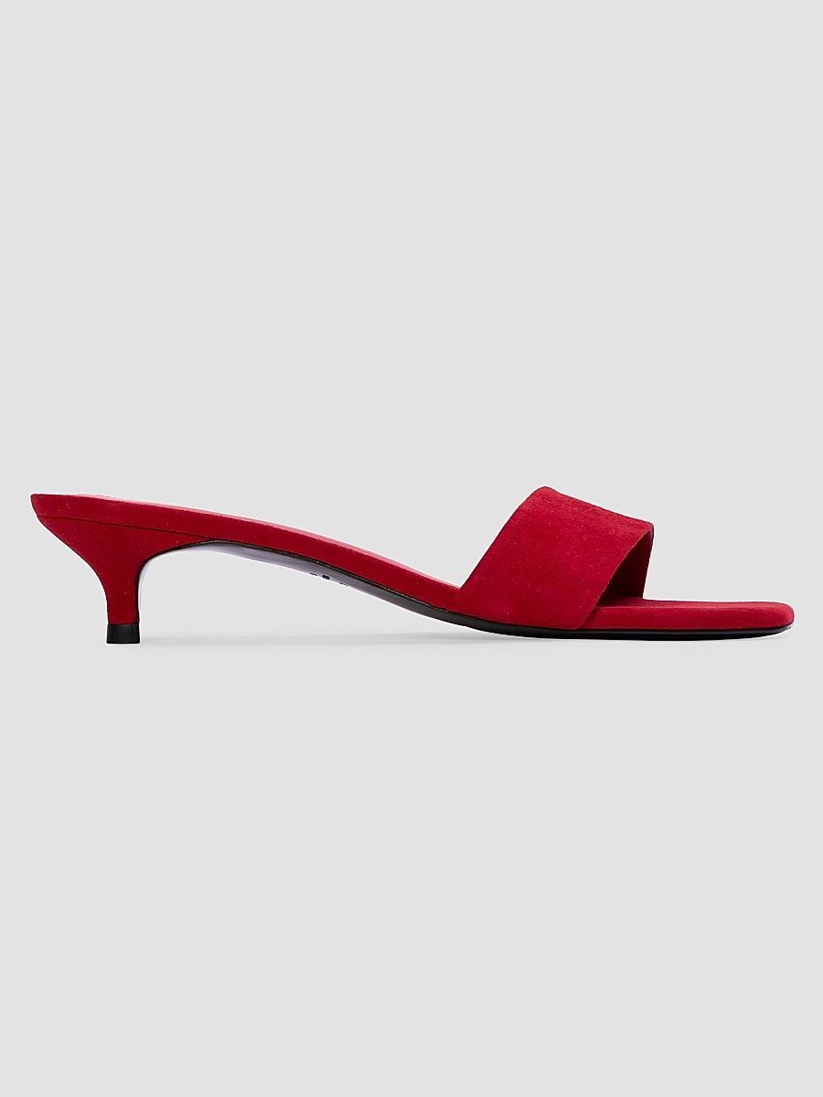 Women's Avery 35MM Suede Sandals - Cherry Suede - Size 12