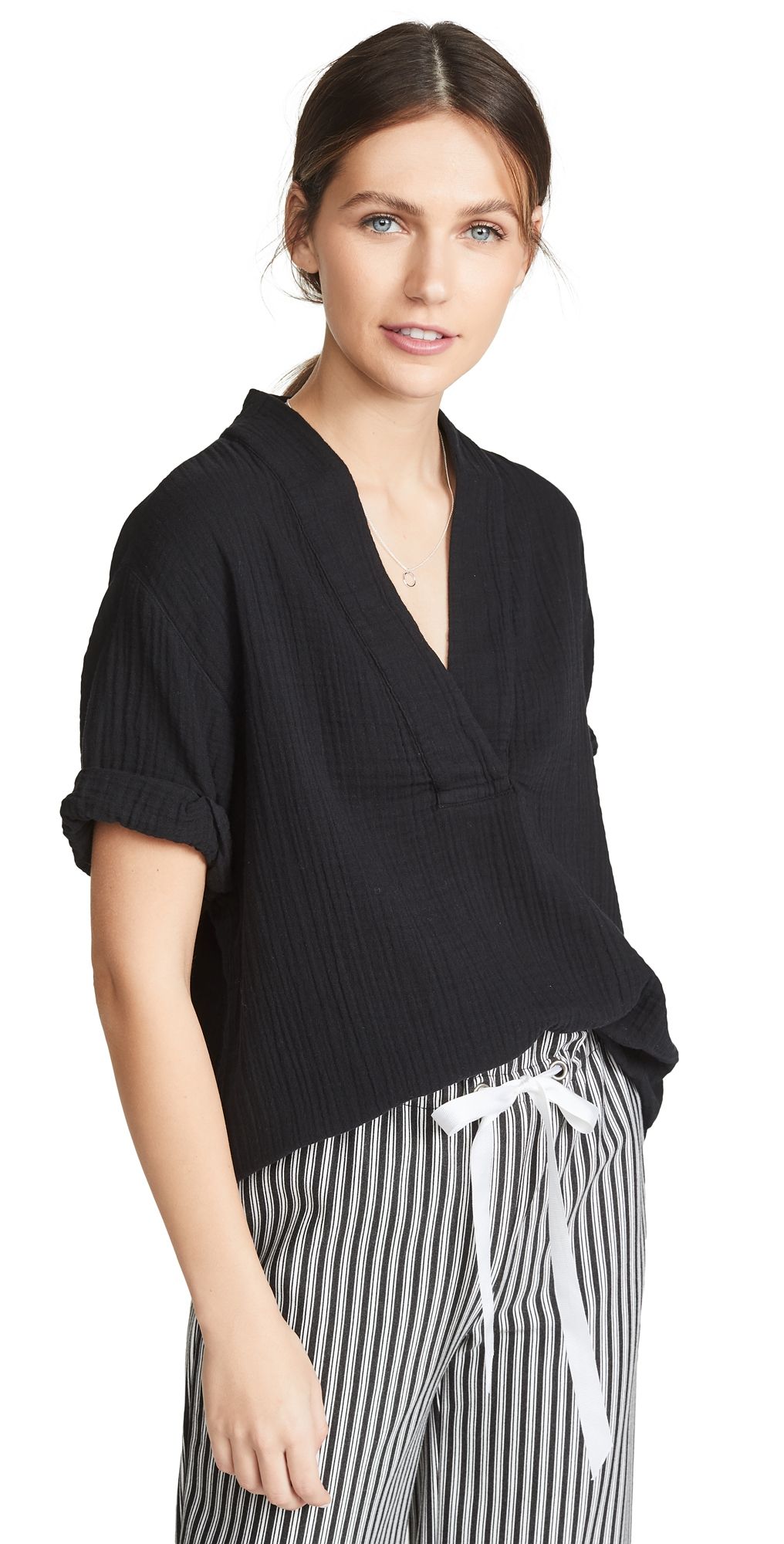 XIRENA Avery Top Black S