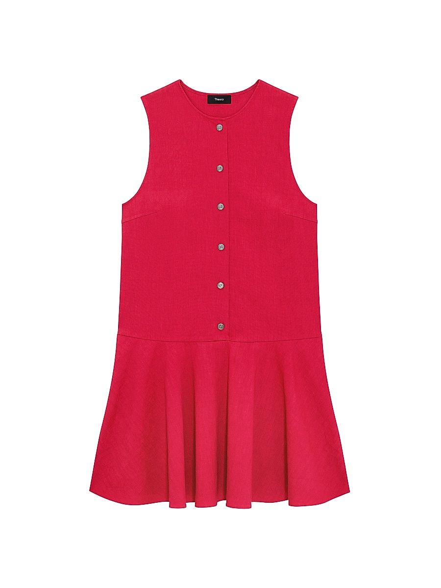Women's Sleeveless A-Line Mini Dress - Cherry - Size XL