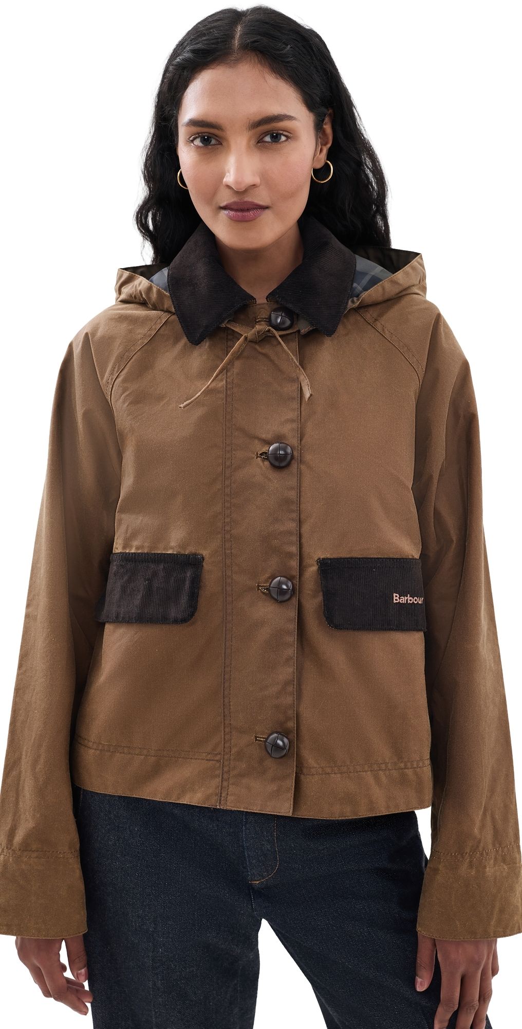 Barbour Adina Wax Jacket Tan/Shadow Classic 6