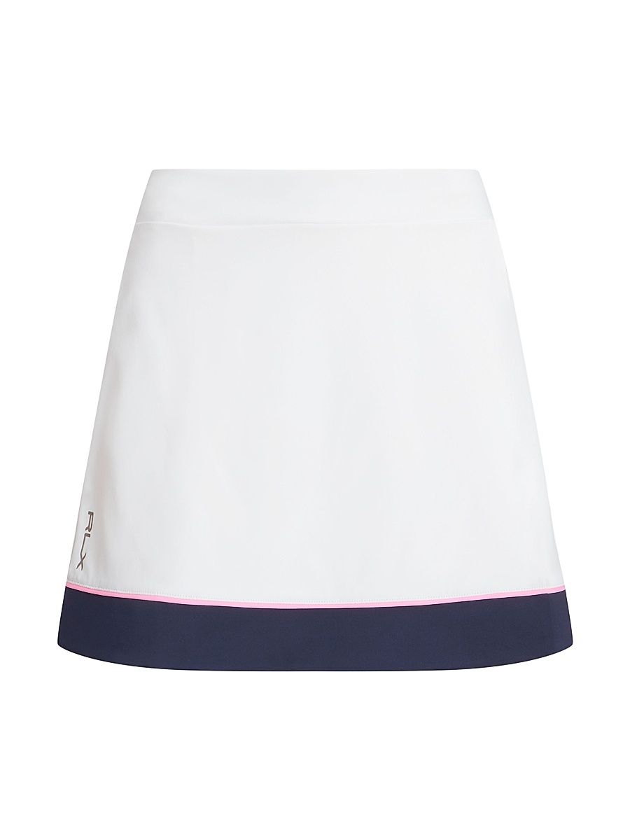 Women's Interlock Faux-Wrap Skort - Ceramic White - Size XL
