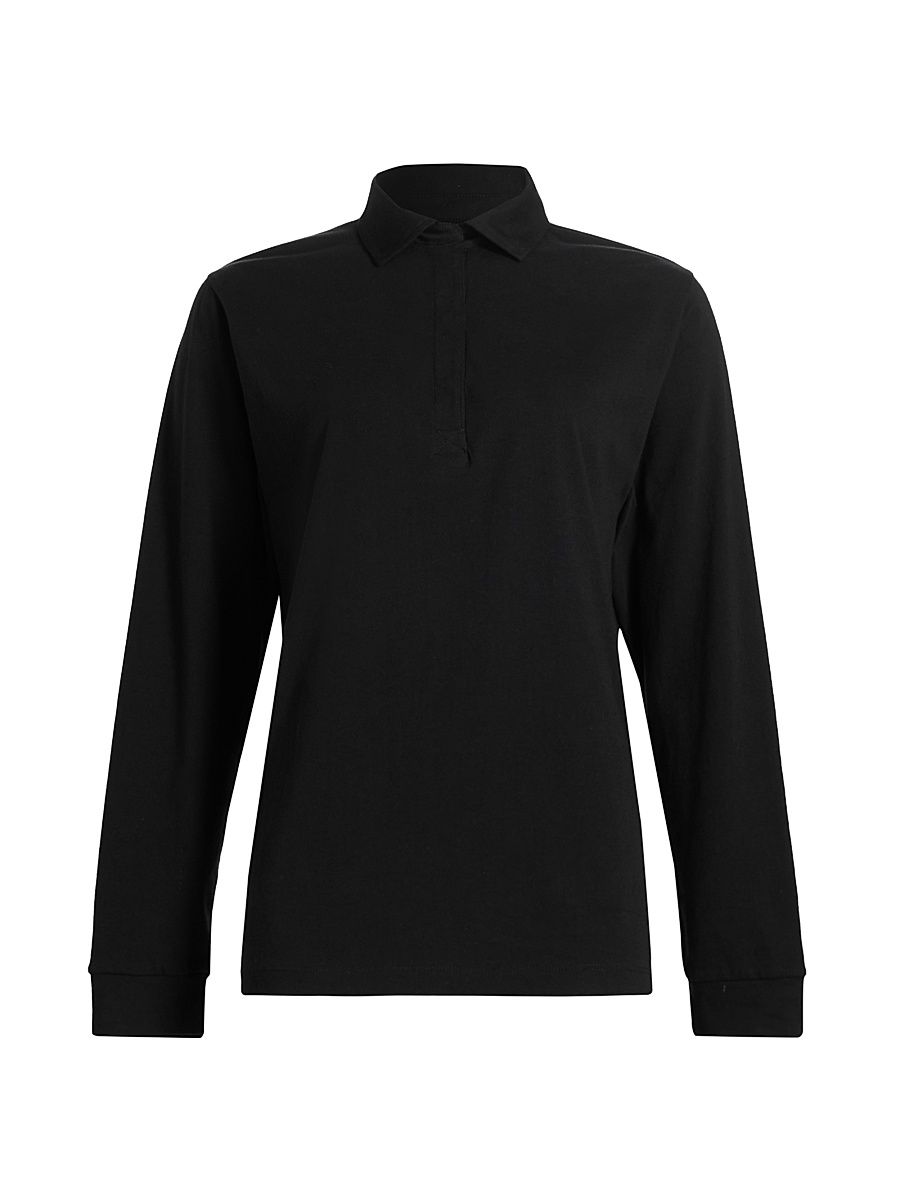 Women's Margo Cotton Polo Shirt - Black - Size XL