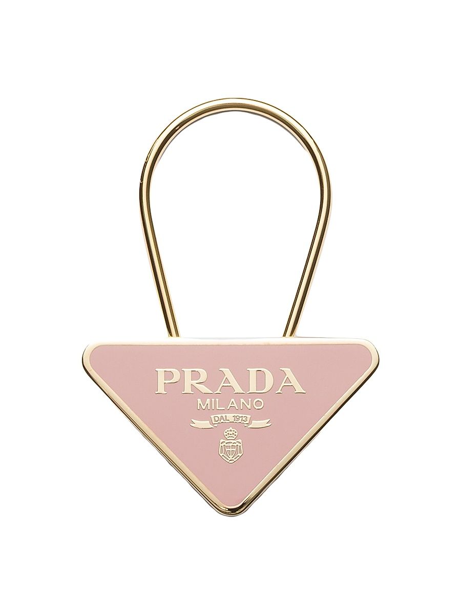 Women's Enameled Metal Key Ring - Pink