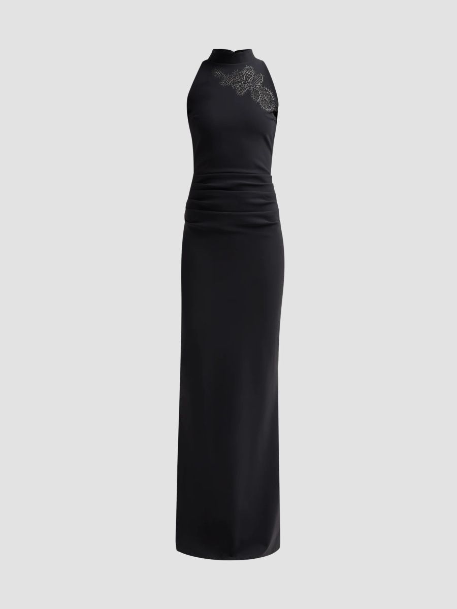 Chiara Boni La Petite Robe Women's Nimby Floral Mermaid Gown - Black - Size 16
