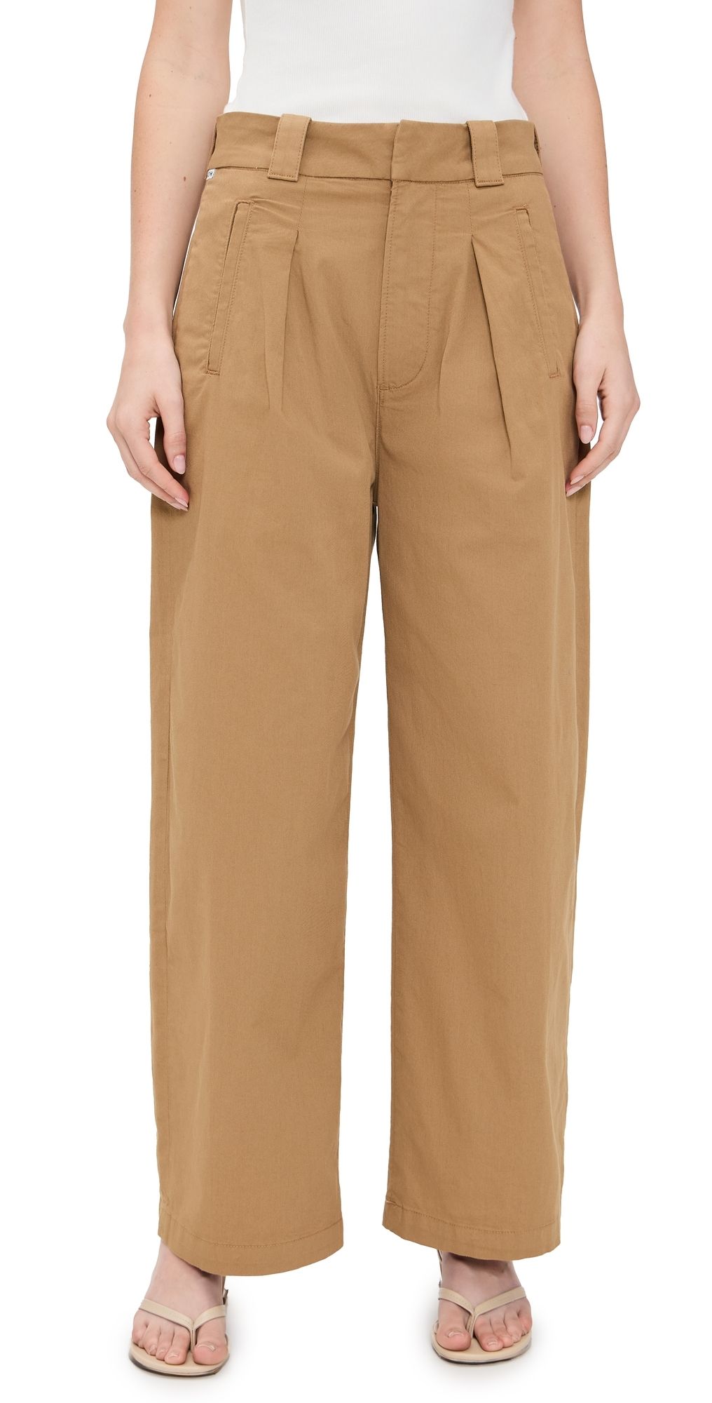 Citizens of Humanity Cara Cropped Pleated Trousers Nano 26