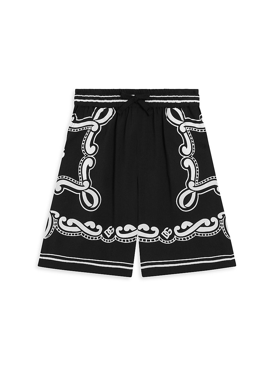Little Boy's & Boy's Logo Bandana Shorts - Bandana - Size 12