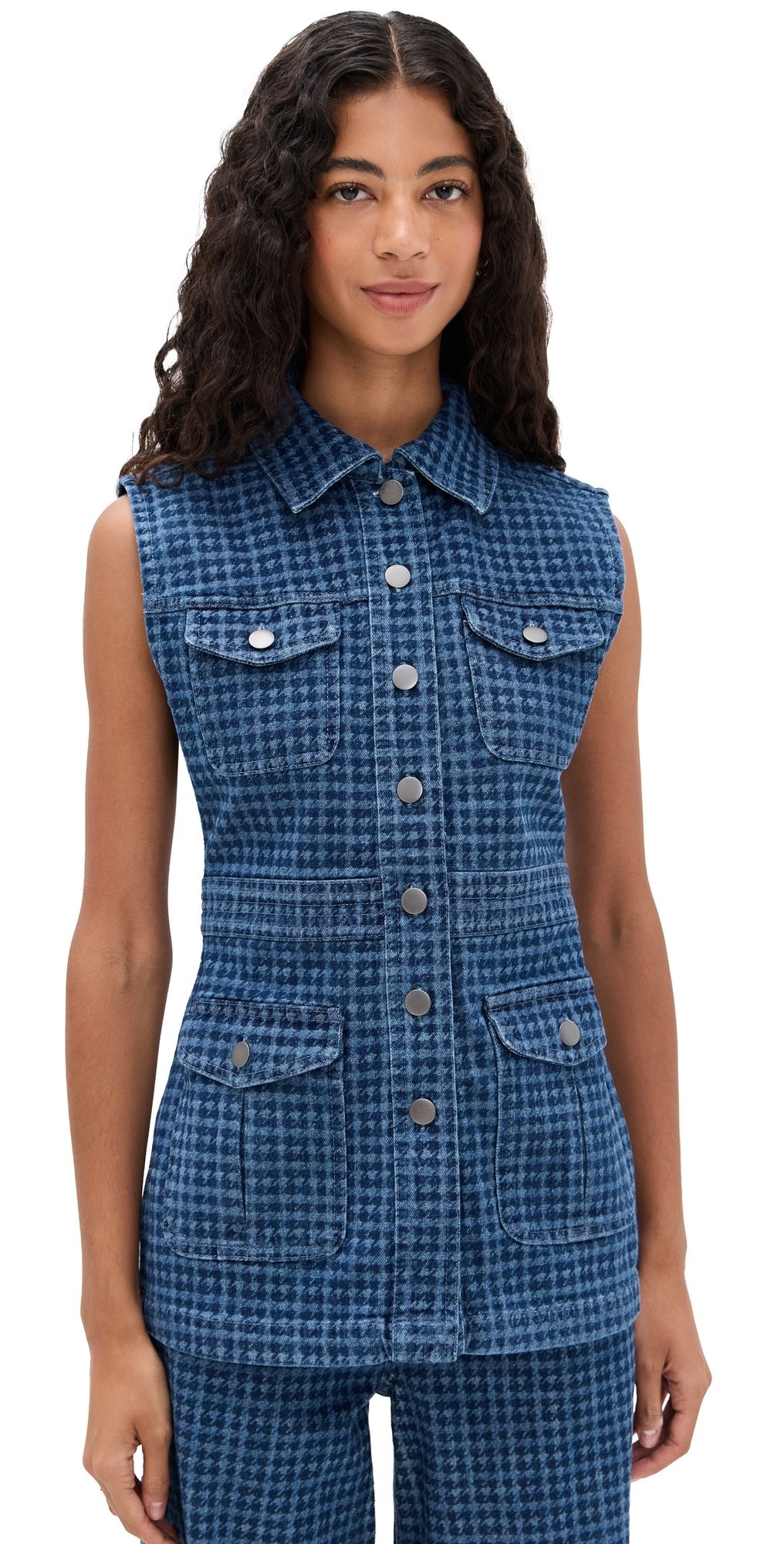 Seventy + Mochi Ani Vest Houndstooth Idaho XS
