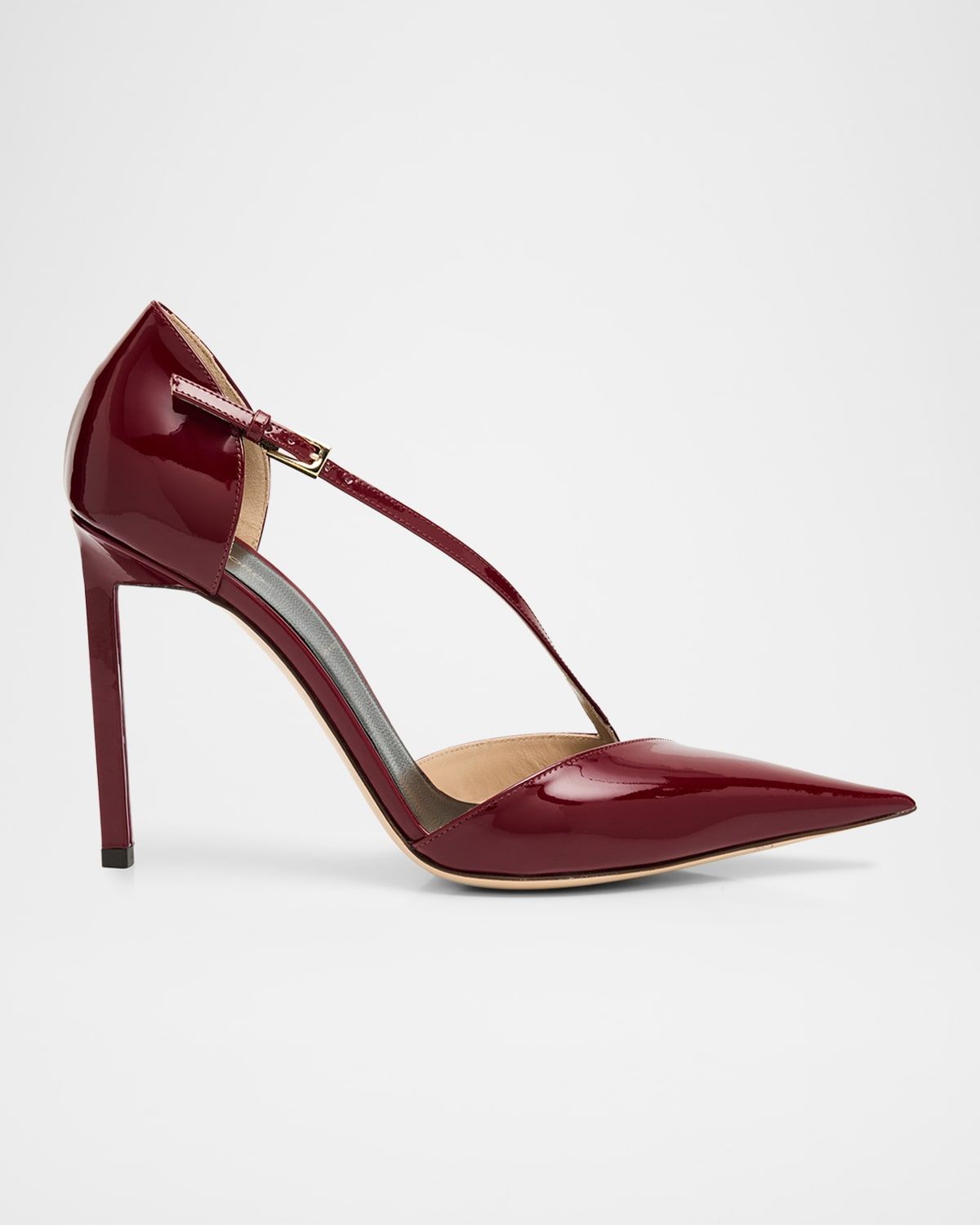 100mm Queen Anne Patent Leather Pumps