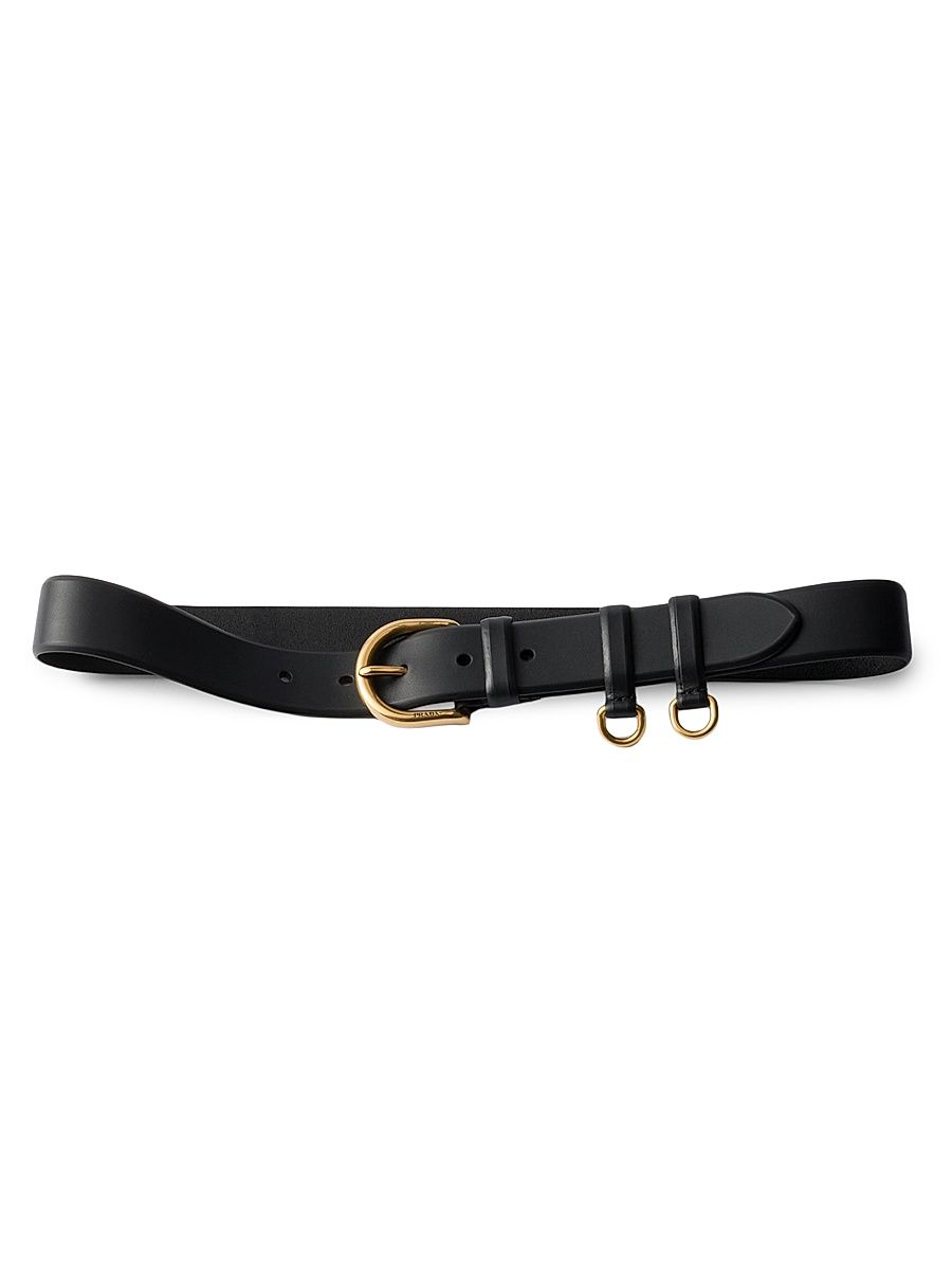 Women's Leather Belt - Black - Size 34