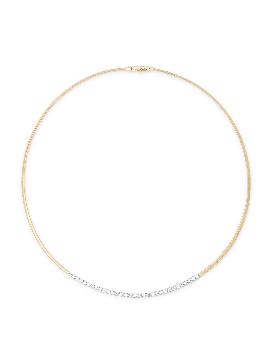 Women's Masai Two-Tone 18K Gold & 0.75 TCW Diamond Necklace - Yellow Gold