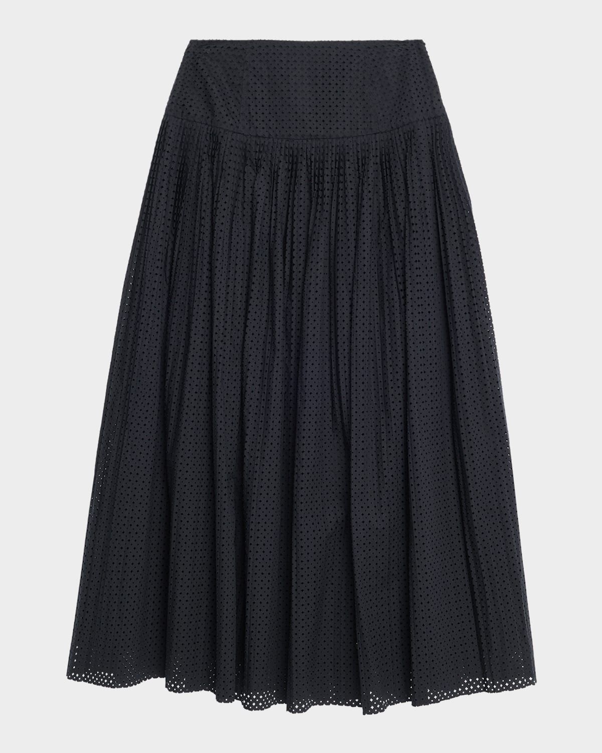 Nalla A-Line Cotton Midi Skirt