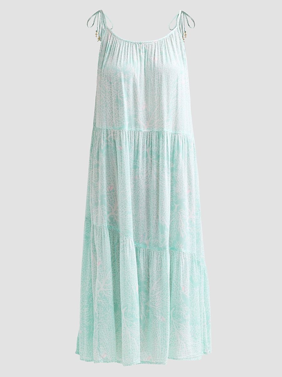 Women's Xaden Printed Coverup Dress - Mint - Size XS
