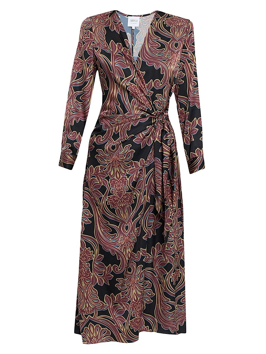 Women's Eliza Floral Jersey Midi-Dress - Size Small