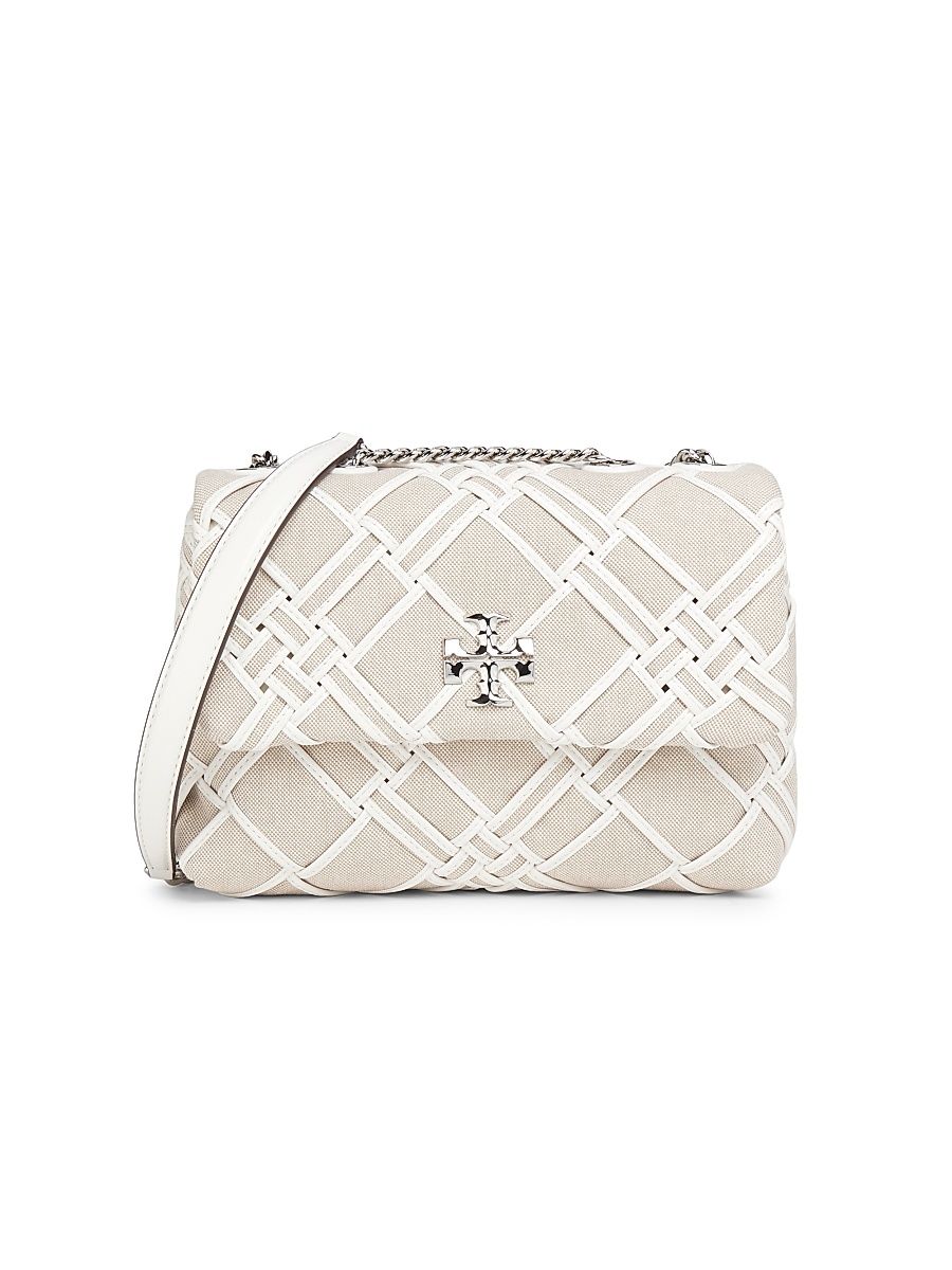Women's Small Kira Canvas Crossbody Bag - Natural Blanc