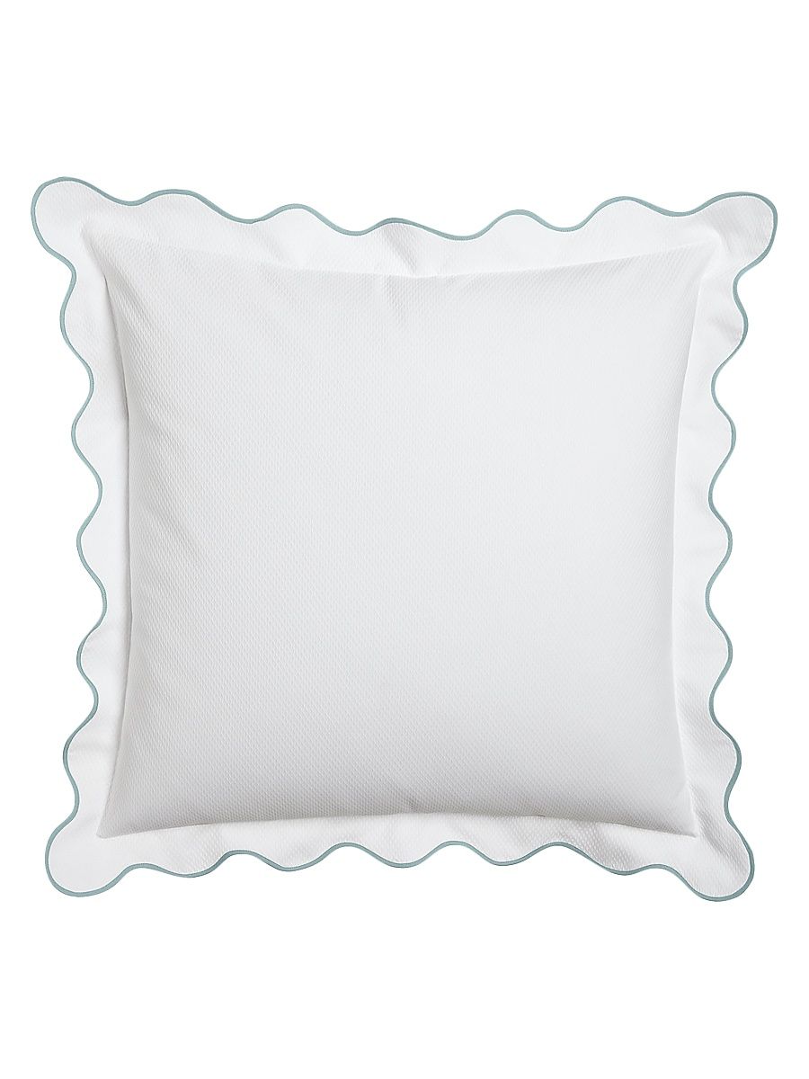 Lanai Pique Euro Sham - Turquoise - Size European