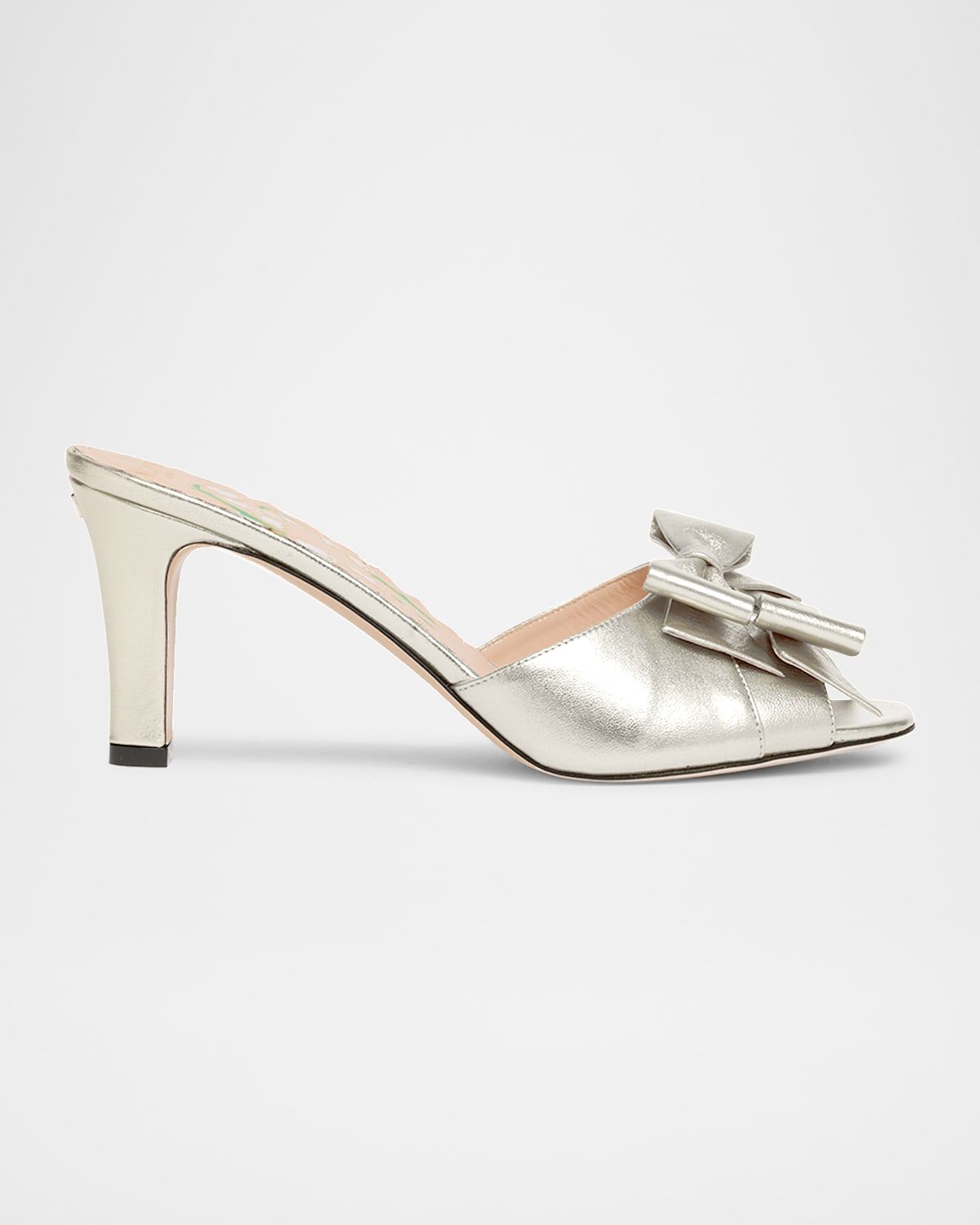 Bowow Logo Metallic Leather Sandals