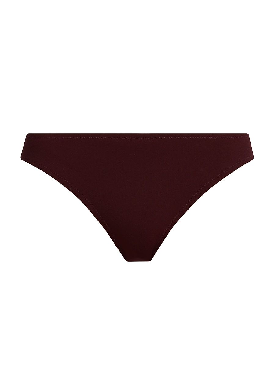 Women's Dani Mid-Rise Bikini Bottom - Cassis - Size XL