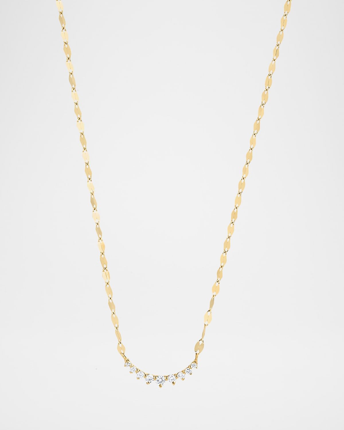 Mini Curved Diamond Necklace