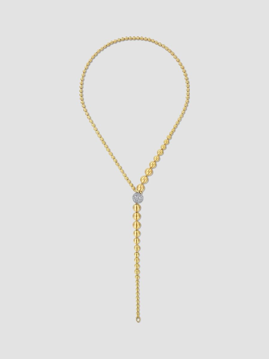 Gabriel & Co Women's Bujukan Two-Tone 14K Gold & 2.35 TCW Diamond Lariat Necklace - Gold - Size 24