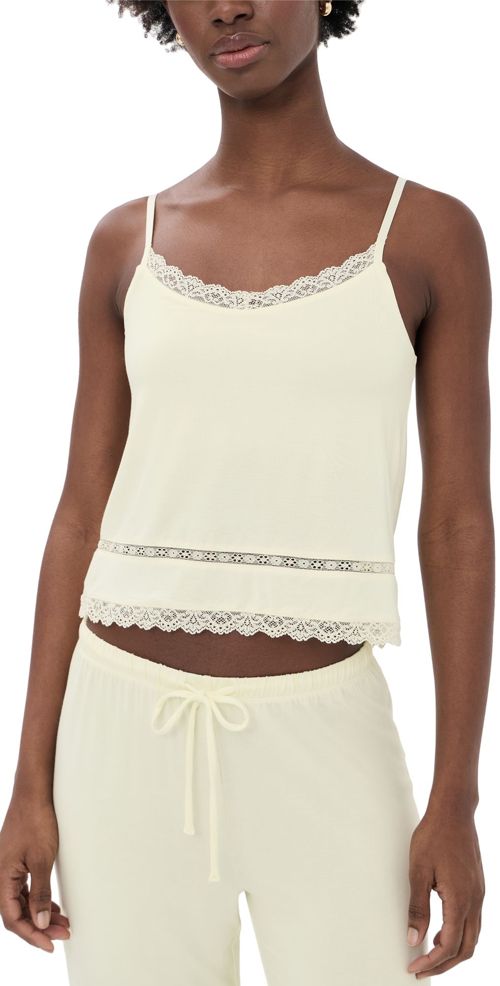 Z Supply Gigi Crochet Camisole Pineapple XL