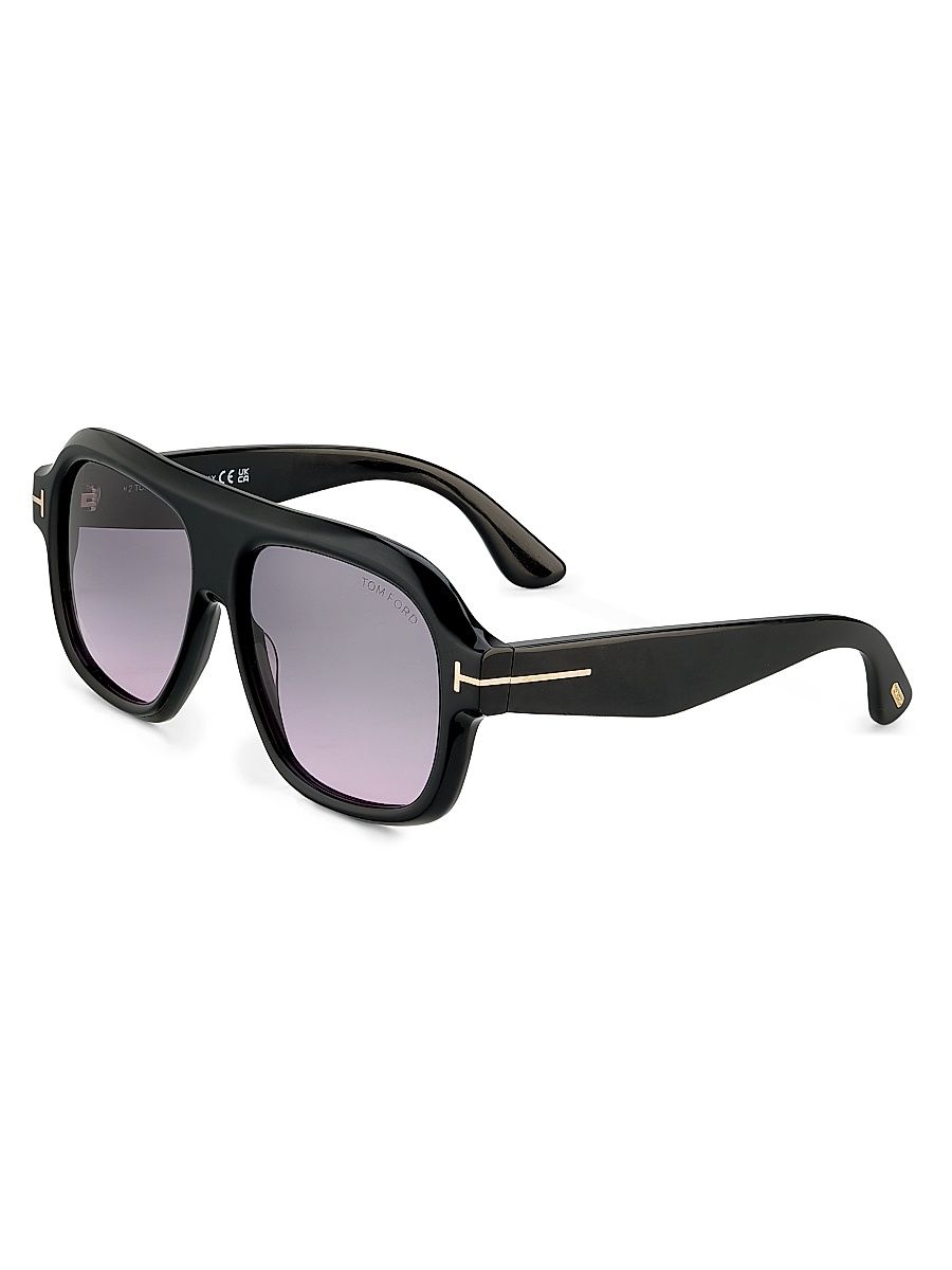 Women's Rhonda-02 56MM Pilot Sunglasses - Black Purple