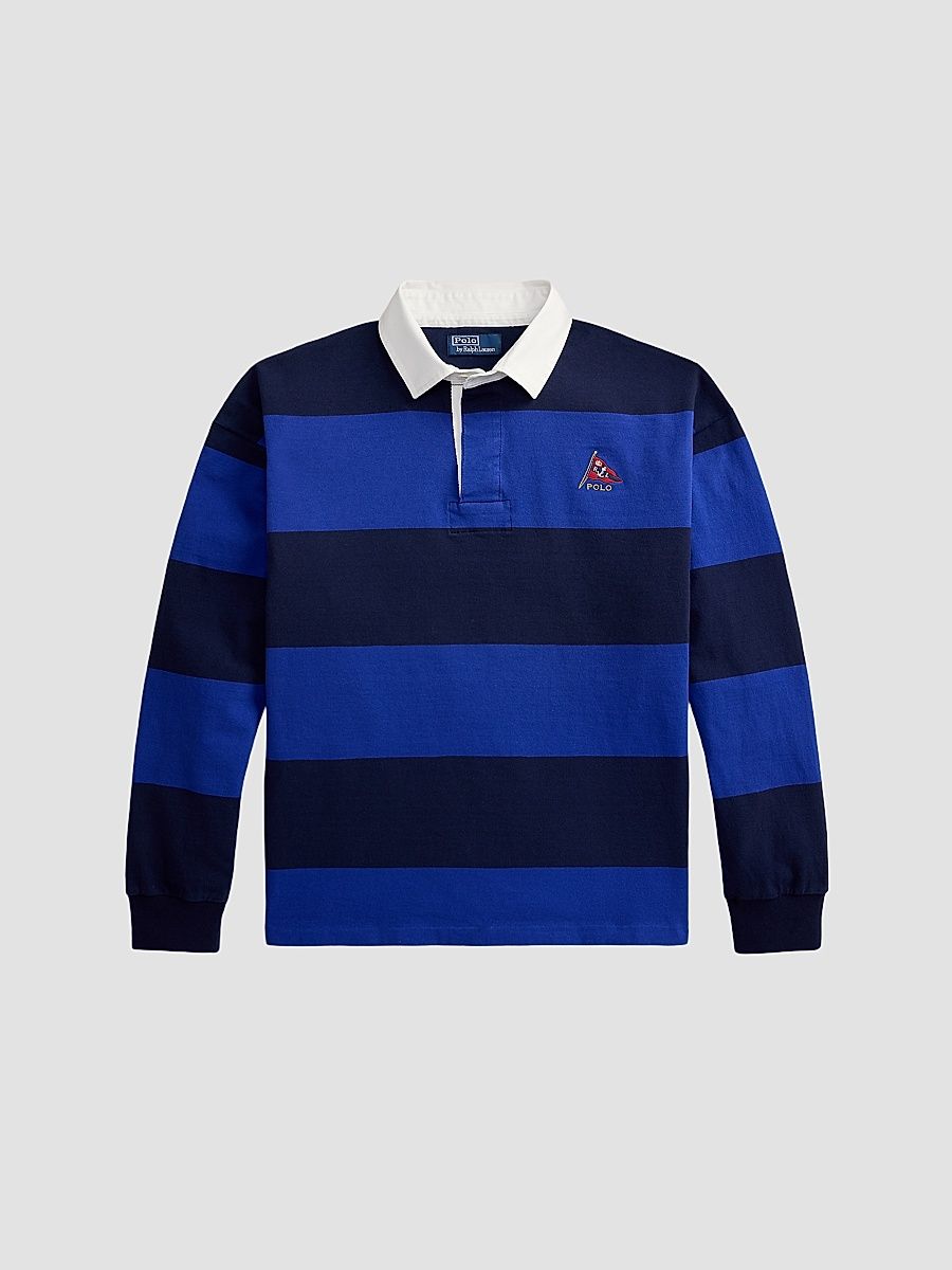 Men's Striped Jersey Rugby Shirt - Cruise Royal Newport Navy - Size XXL