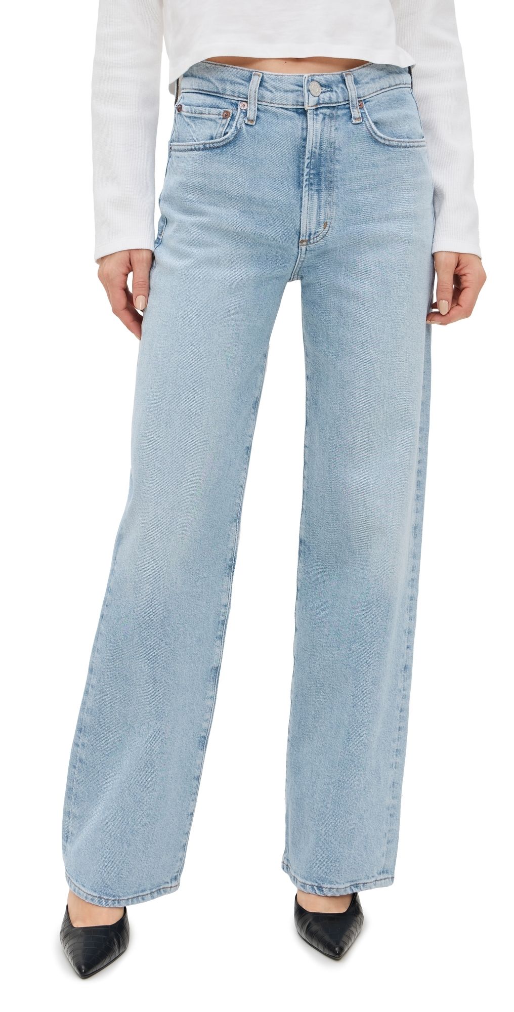 AGOLDE Harper Jeans Mid Rise Relaxed Straight Beam 31